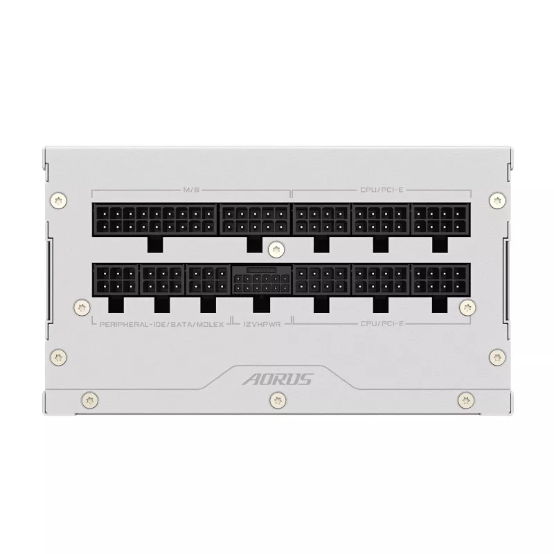 Maitinimo blokas GIGABYTE AORUS ELITE P1000W ATX 3.1 1000W 80 PLUS Platinum Fully-Modular White, 6x (6+2) PCIe, 8 SATA