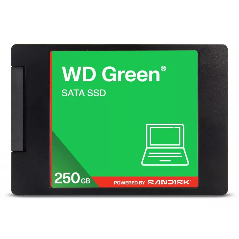 WESTERN DIGITAL SSD - WD Green - 250 GB - SATA 6 Gb/s - 2,5 col. / 7 mm korpuse