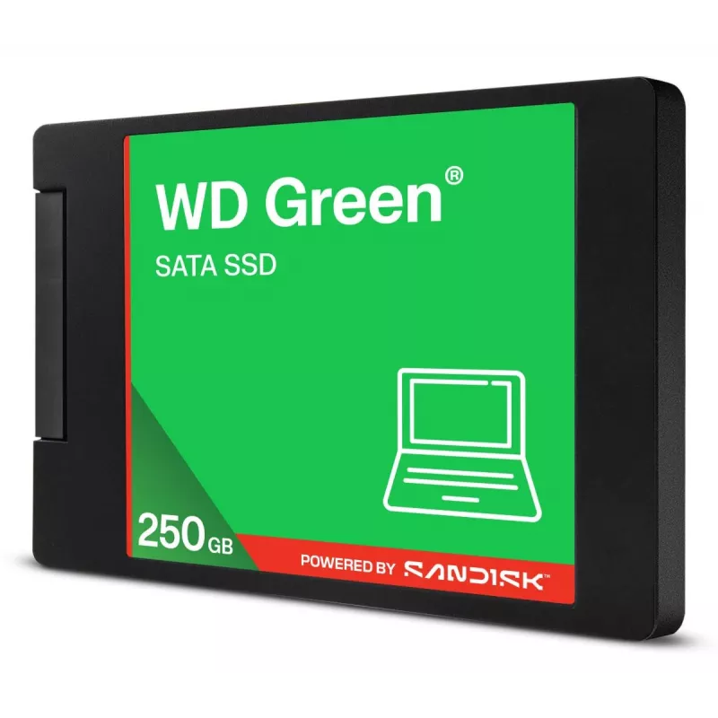 WESTERN DIGITAL SSD - WD Green - 250 GB - SATA 6 Gb/s - 2,5 col. / 7 mm korpuse