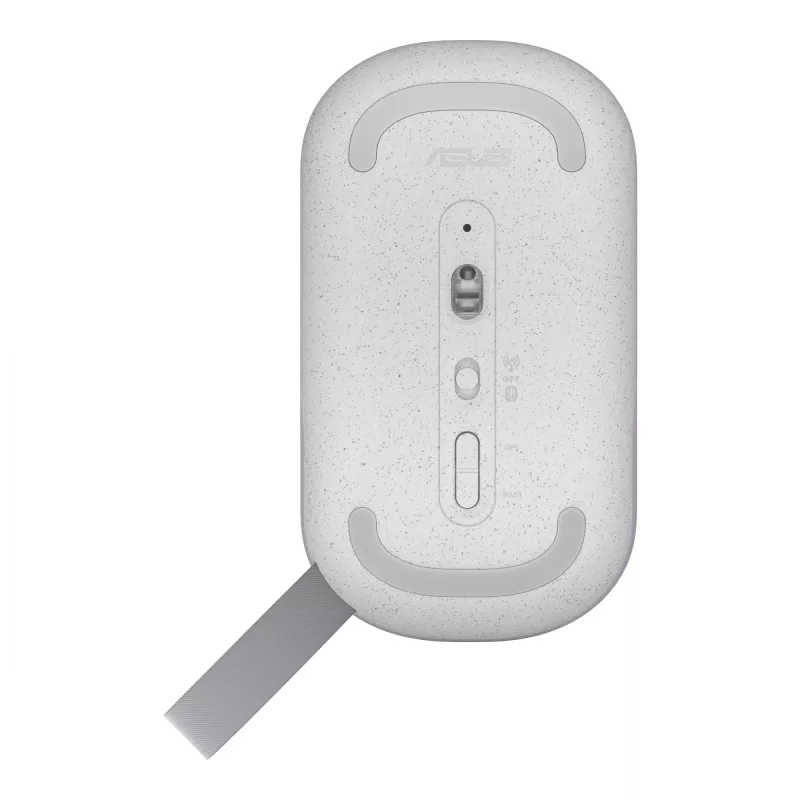 ASUS Marshmallow MD100 pelė, skirta biurui, abiem rankoms, RF belaidė + Bluetooth optinė, 1600 DPI