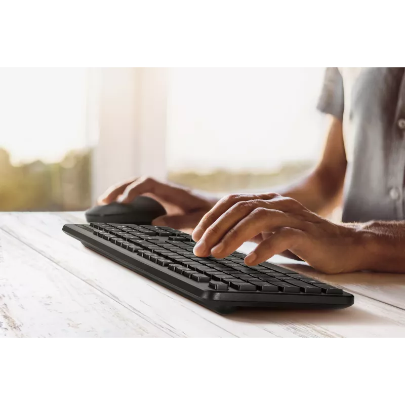ASUS CW100 klaviatūra Pelė įskaičiuota Universal RF belaidė + USB Juoda