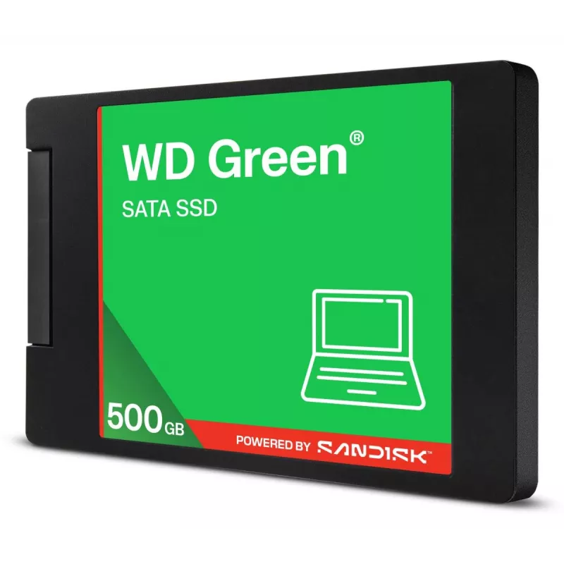 WESTERN DIGITAL SSD - WD Green - 500 GB - SATA 6 Gb/s - 2,5 colio / 7 mm korpuse