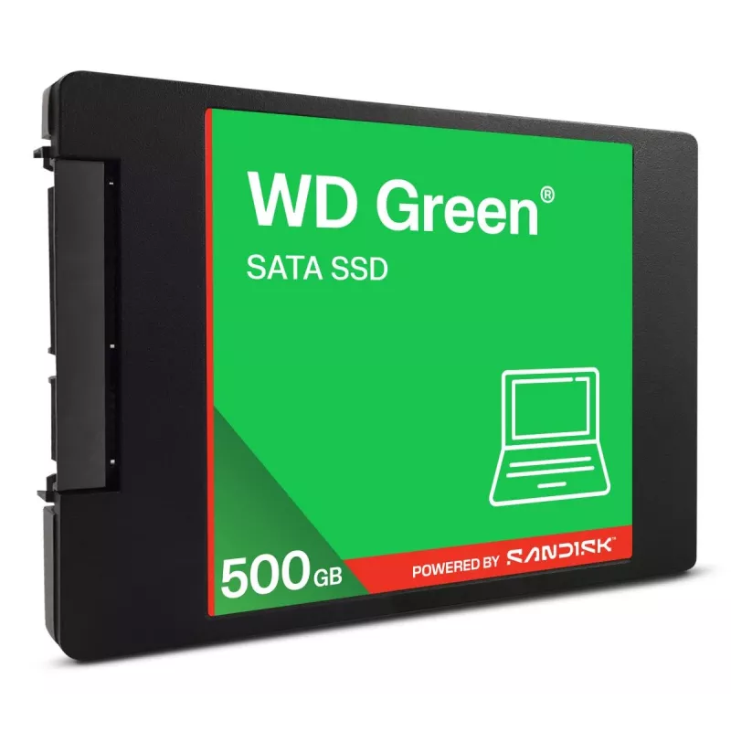 WESTERN DIGITAL SSD - WD Green - 500 GB - SATA 6 Gb/s - 2,5 colio / 7 mm korpuse