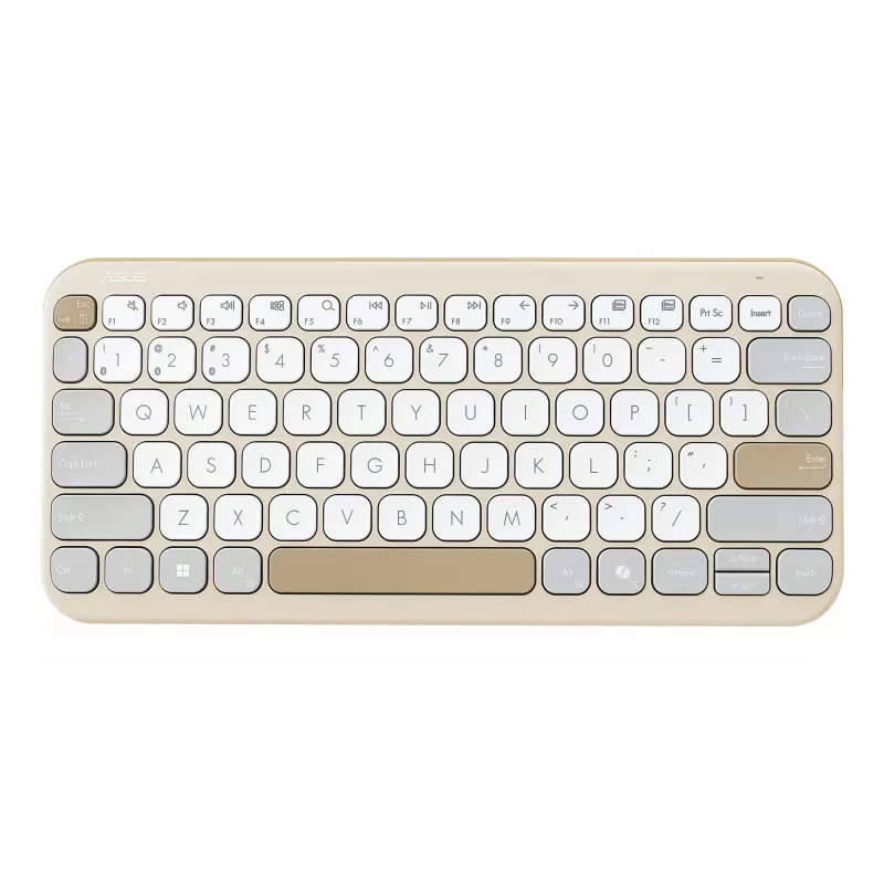 ASUS Marshmallow KW100 belaidė klaviatūra Bluetooth QWERTZ smėlio, pilkos, baltos spalvos