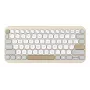 ASUS Marshmallow KW100 belaidė klaviatūra Bluetooth QWERTZ smėlio, pilkos, baltos spalvos