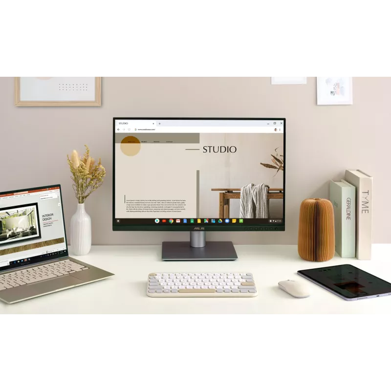 ASUS Marshmallow KW100 belaidė klaviatūra Bluetooth QWERTZ smėlio, pilkos, baltos spalvos