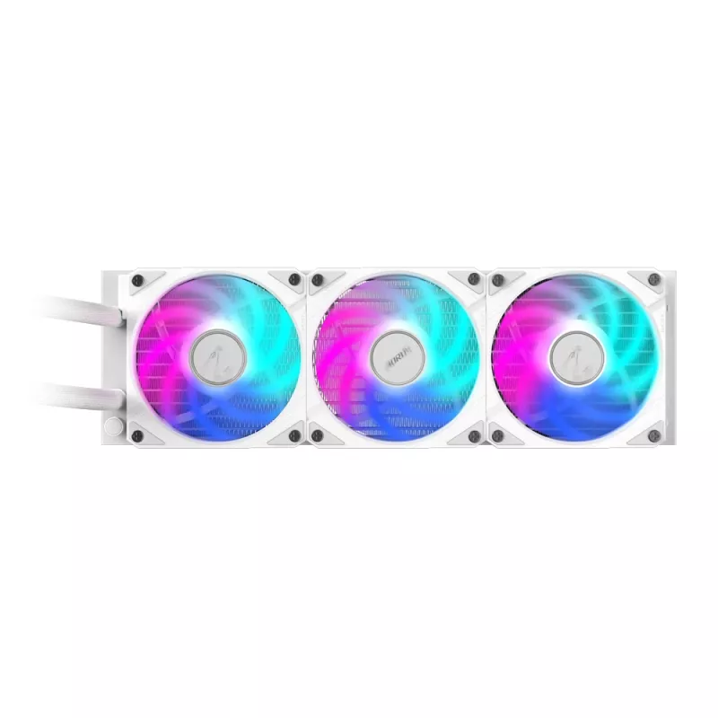 GIGABYTE AORUS WATERFORCE II 360 ICE AIO skysčio aušintuvas procesoriui - 3x120mm ARGB ventiliatoriai, slankiojantis blokavimo mechanizmas, DAISY-CHAIN, suderinamas su Intel LGA 1851 ir AMD AM5
