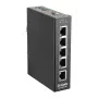 D-Link 5 prievadų nevaldomas pramoninis jungiklis su 5 x 10/100 BaseT(X) prievadais