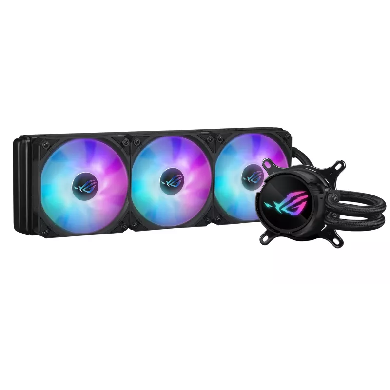 ASUS ROG Strix LC III 360 ARGB procesoriaus skysčio aušinimo rinkinys 12 cm Juoda