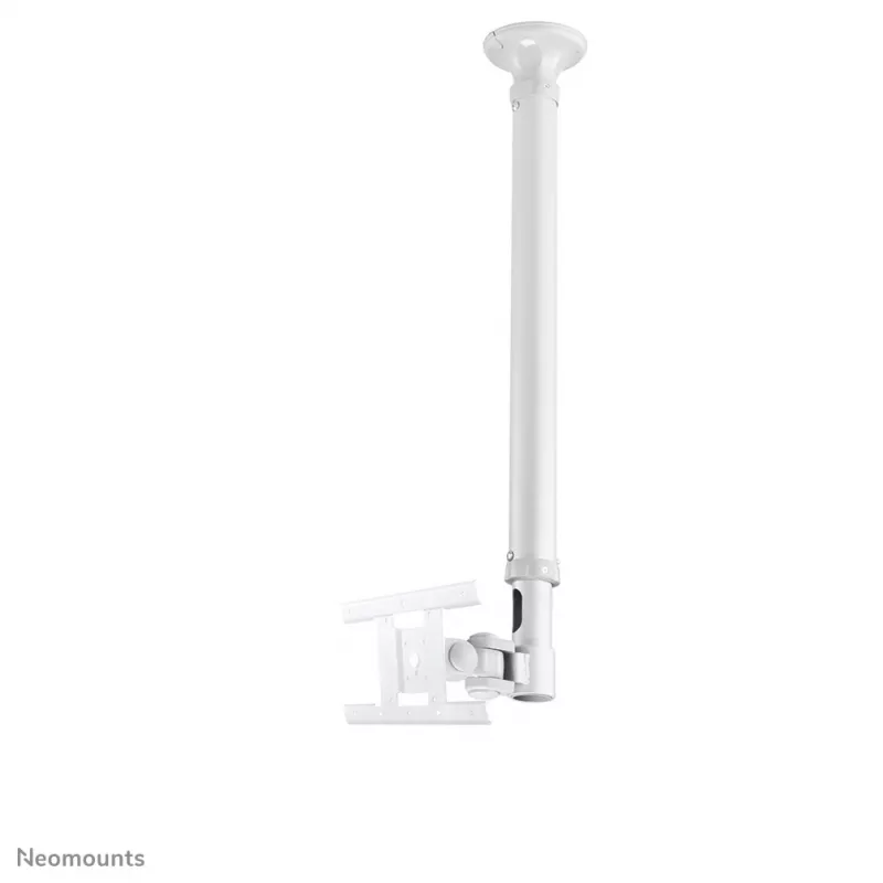 Neomounts FPMA-C100WHITE Monitoriaus / televizoriaus laikiklis prie lubų 10-30 col. – aukštis 79-129 cm