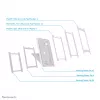Neomounts DS15-630WH1 planšetės stovas stalui ir sienai 9,7–11 colių - užrakinamas