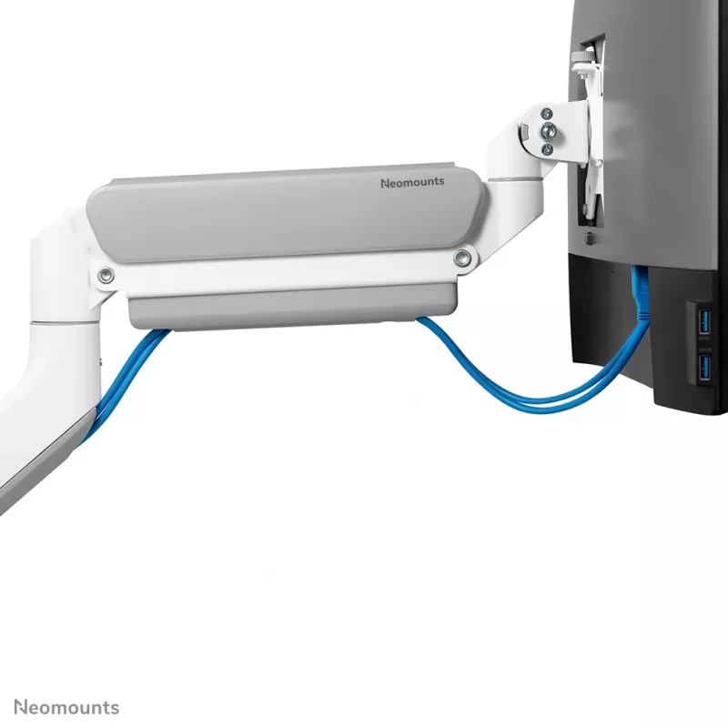 Neomounts DS70-450WH1 Monitorinis laikiklis 17-42 colių - dujinė spyruoklė - Topfix - 180° stabdiklis
