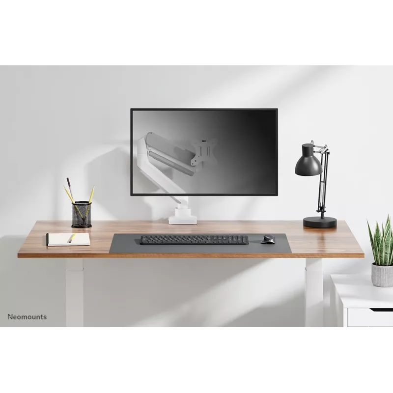 Neomounts DS70-450WH1 Monitorinis laikiklis 17-42 colių - dujinė spyruoklė - Topfix - 180° stabdiklis