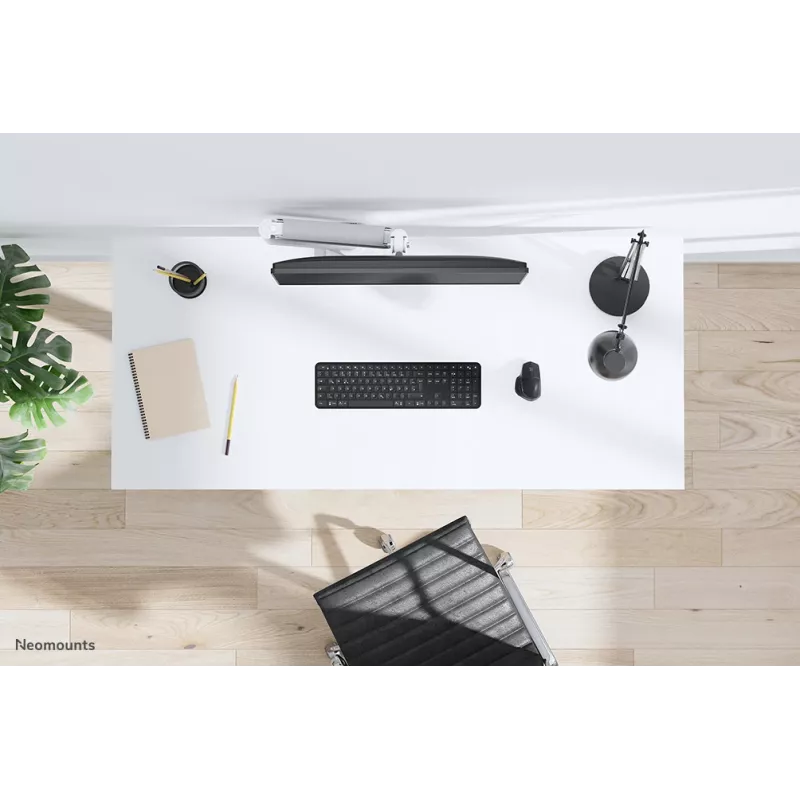 Neomounts DS70-450WH1 Monitorinis laikiklis 17-42 colių - dujinė spyruoklė - Topfix - 180° stabdiklis