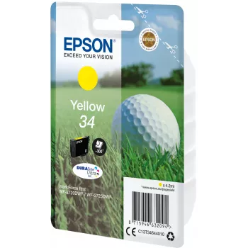 Epson Golf ball Singlepack Geltona 34 DURABrite Ultra rašalas