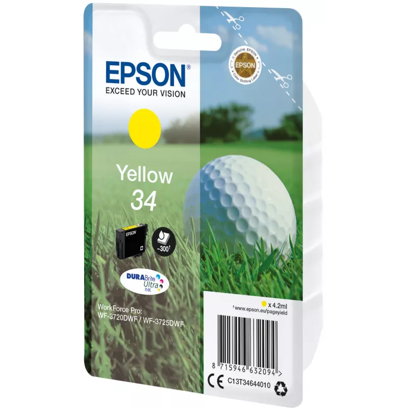 Epson Golf ball Singlepack Geltona 34 DURABrite Ultra rašalas