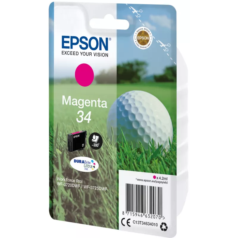 Kasetė Epson 34 Magenta 300 puslapių C13T34634010