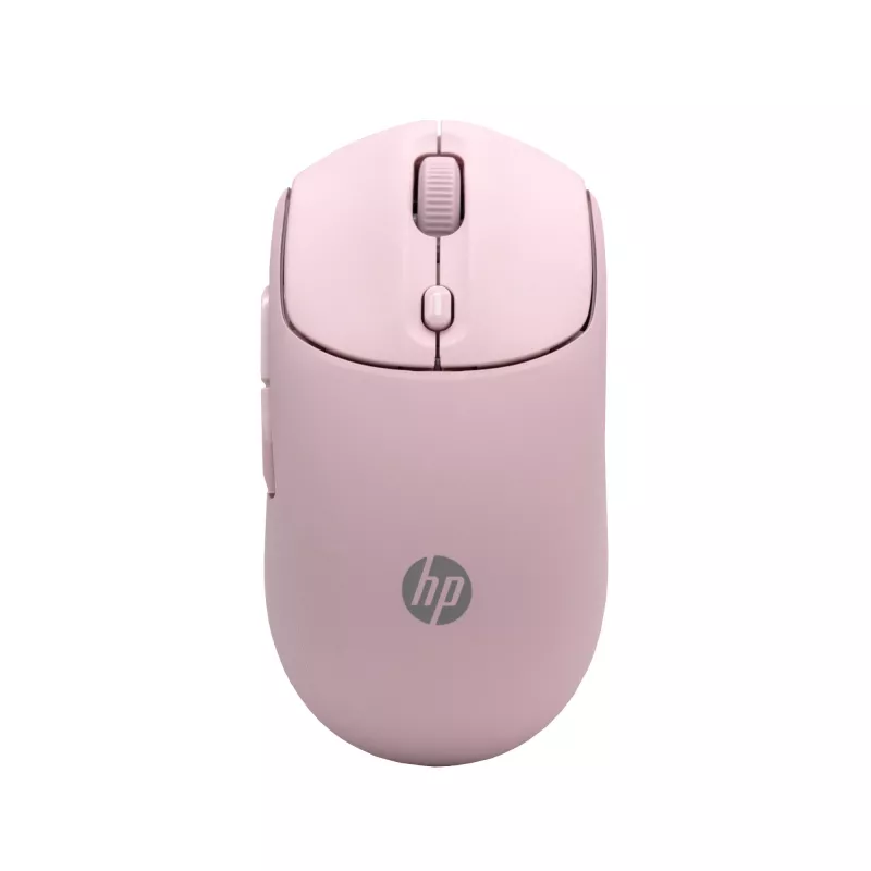 HP 400 Quiet Pink Wireless Mouse, Ambidextrous, RF Wireless + Bluetooth, 6000 DPI, Pink