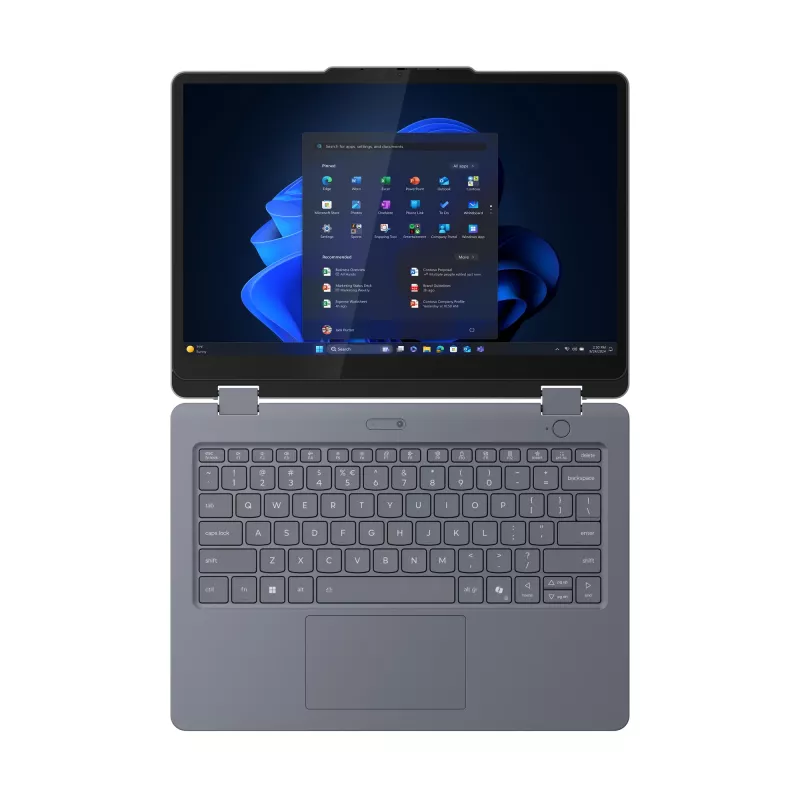 Lenovo 13w 2-in-1 Gen 3 Intel Core 5 120U Hybrid (2-in-1) 33,8 cm (13.3 col.) Liečiamas ekranas WUXGA 16 GB DDR5-SDRAM 512 GB SSD Wi-Fi 6E (802.11ax) Windows 11 Pro Vokiška pilka