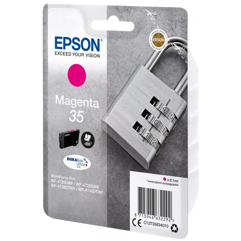 Epson Padlock Singlepack Magenta 35 DURABrite Ultra rašalas