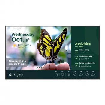 BenQ ST6504 Skaitmeninių ženklų plokščiasis ekranas 165,1 cm (65 colių) LCD 350 cd/m² 4K Ultra HD Juodas Integruotas procesorius Android 18/7