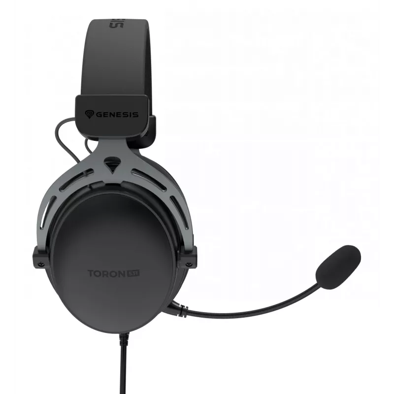 Laidinės binauralinės žaidimų ausinės Genesis Toron 531 — apgaubiančios, 32 Ω, 20–20000 Hz, 1 m laidas
