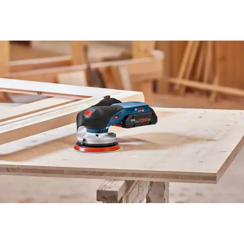 Bosch GEX 18V-125 PROFESSIONAL atsitiktinio orbitinio šlifuoklio 10000 RPM 20000 OPM juoda, mėlyna, pilka