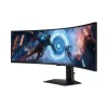 49 colių Samsung G91F Dual QHD LCD monitorius 5120×1440 32:9 VA lenktas 1 ms 144 Hz USB 3.2 Gen1 VESA aukštis reguliuojamas
