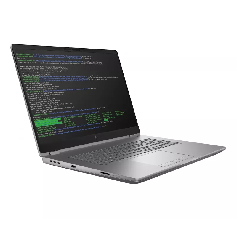 HP ZBook Fury G1i Intel Core Ultra 7 45,7 cm (18 colių) WQXGA 32 GB DDR5-SDRAM Wi-Fi 7 (802.11be) Windows 11 Pro AI darbo stotis, AI kompiuteris