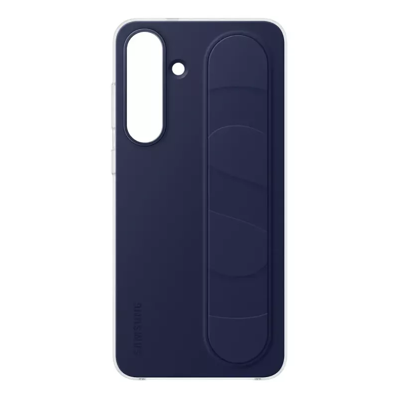 Stovintis rankenos dėklas Samsung Galaxy S25 FE — Dangtelis, tamsiai mėlynas, 17 cm (6,7 col.) ekranui, stalinis stovas