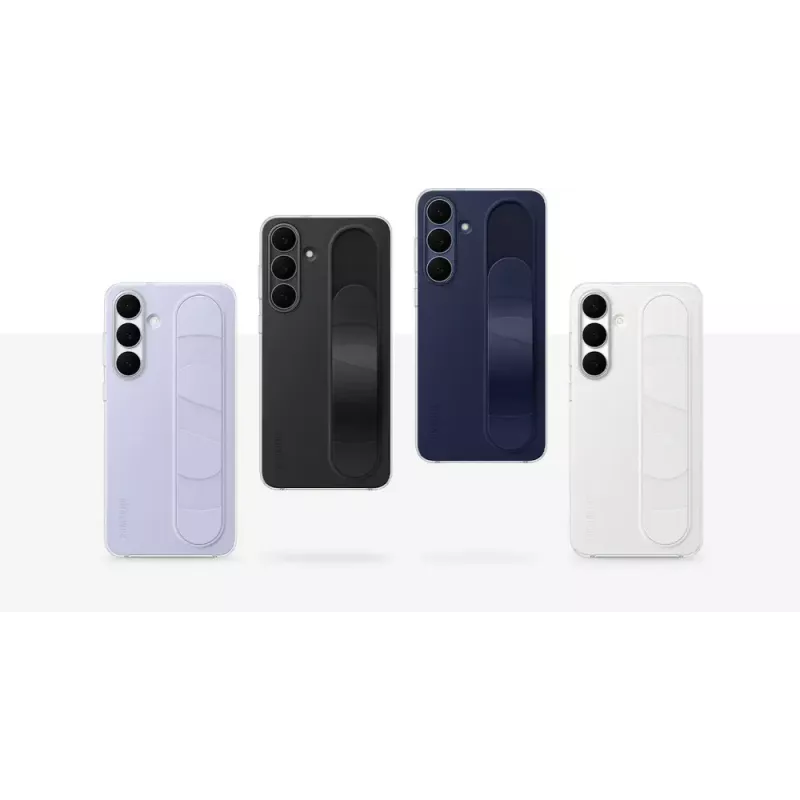 Stovintis rankenos dėklas Samsung Galaxy S25 FE — Dangtelis, tamsiai mėlynas, 17 cm (6,7 col.) ekranui, stalinis stovas