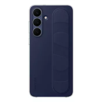 Stovintis rankenos dėklas Samsung Galaxy S25 FE — Dangtelis, tamsiai mėlynas, 17 cm (6,7 col.) ekranui, stalinis stovas