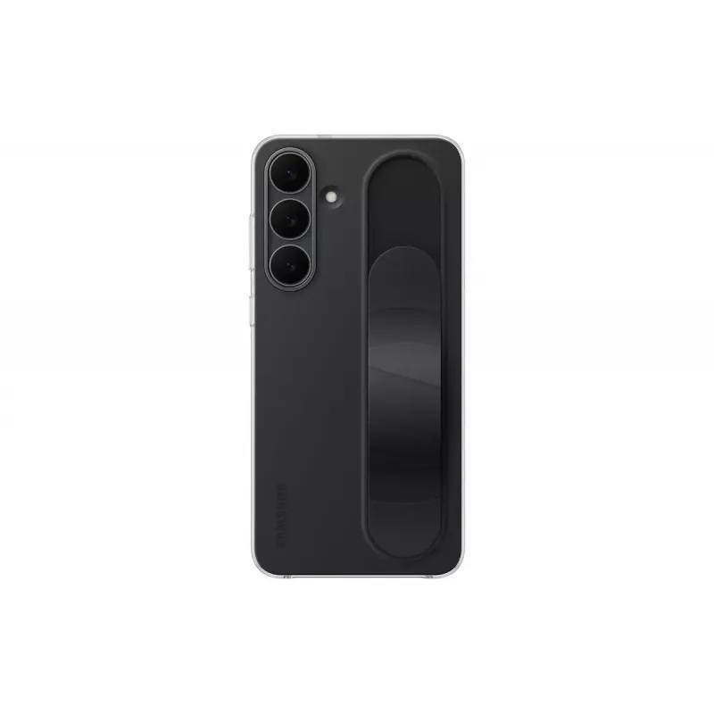Apsauginis stovėjimo rankenos dėklas Samsung Galaxy S25 FE, Juodas, Stalinis stovas