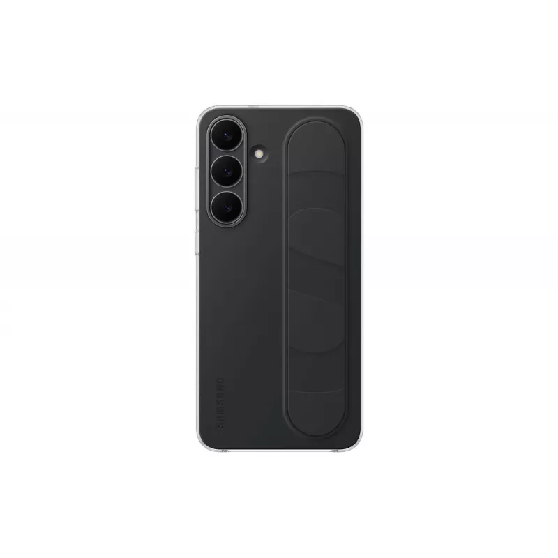 Apsauginis stovėjimo rankenos dėklas Samsung Galaxy S25 FE, Juodas, Stalinis stovas