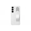 Stovimoji rankenėlė-dėklas Samsung Galaxy S25 FE – balta, stalinis stovas