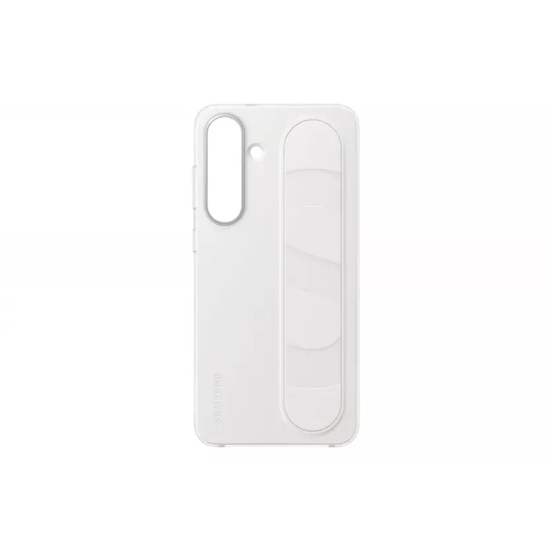 Stovimoji rankenėlė-dėklas Samsung Galaxy S25 FE – balta, stalinis stovas