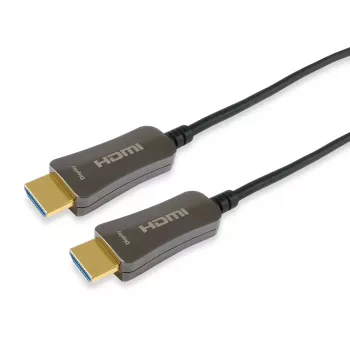 Equip HDMI 2.0 Active Optical kabelis AM/AM, 50 m, 4K/60Hz, 50 m, HDMI Type A (Standard), HDMI Type A (Standard), 3D, Juoda
