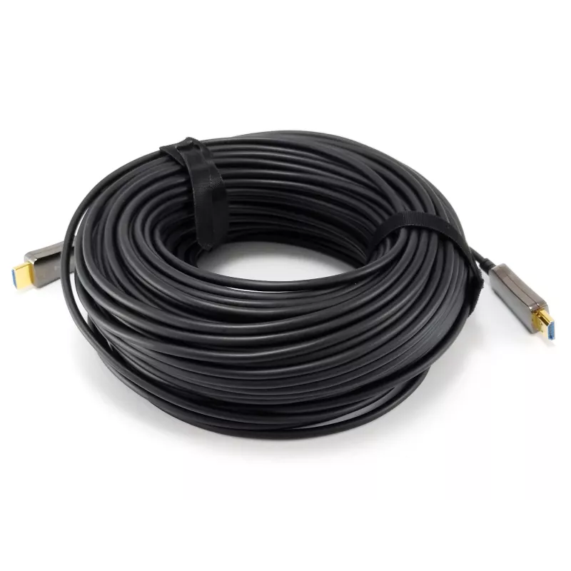 Equip HDMI 2.0 Active Optical kabelis AM/AM, 50 m, 4K/60Hz, 50 m, HDMI Type A (Standard), HDMI Type A (Standard), 3D, Juoda