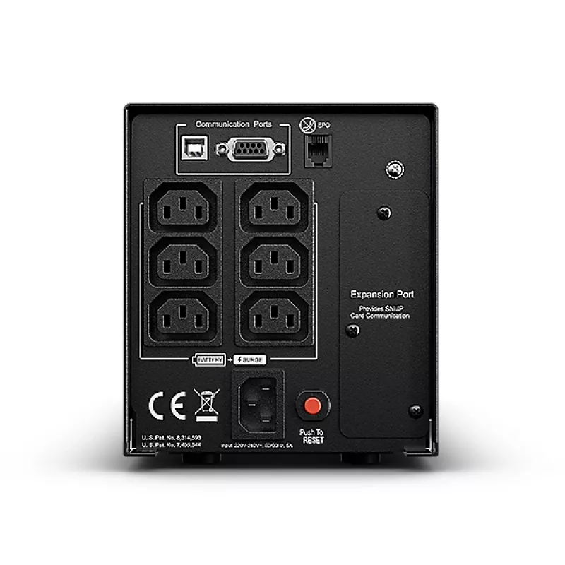 CyberPower PR750ELCD nepertraukiamo maitinimo šaltinis (UPS) Linijinis-interaktyvus 0,75 kVA 675 W 6 AC lizdai