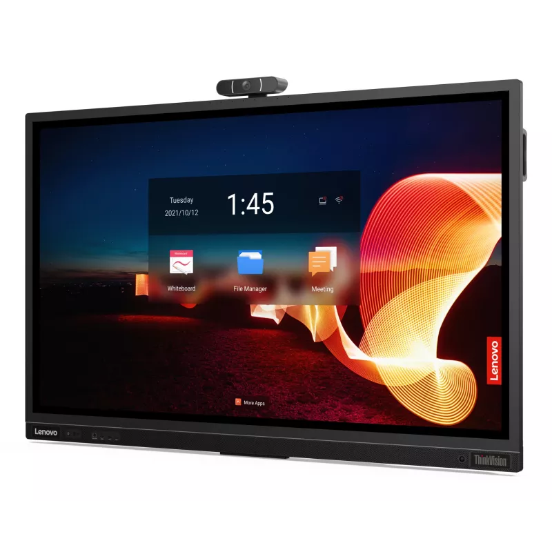 Lenovo ThinkVision T65 kompiuterio monitorius 165,1 cm (65 colių) 3840 x 2160 pikselių 4K Ultra HD LED jutiklinis ekranas Juoda