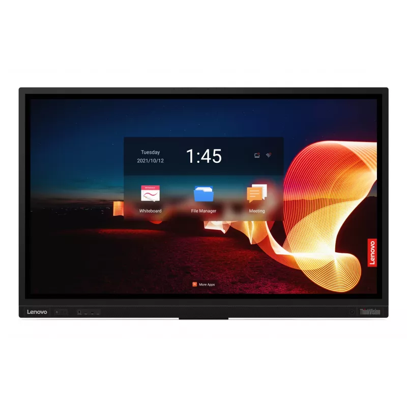 Lenovo ThinkVision T65 kompiuterio monitorius 165,1 cm (65 colių) 3840 x 2160 pikselių 4K Ultra HD LED jutiklinis ekranas Juoda