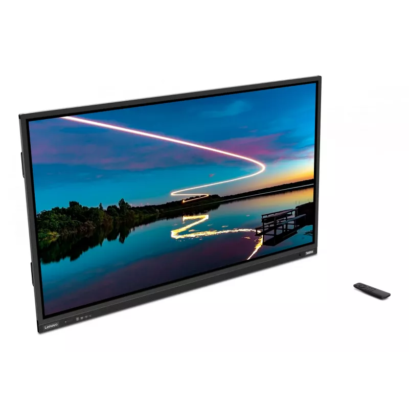 Lenovo ThinkVision T86 kompiuterio monitorius 2,18 m (86 colių) 3840 x 2160 pikselių 4K Ultra HD LED jutiklinis ekranas Juoda