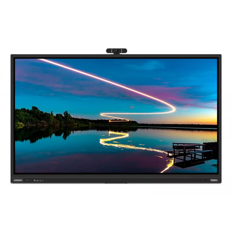 Lenovo ThinkVision T86 kompiuterio monitorius 2,18 m (86 colių) 3840 x 2160 pikselių 4K Ultra HD LED jutiklinis ekranas Juoda