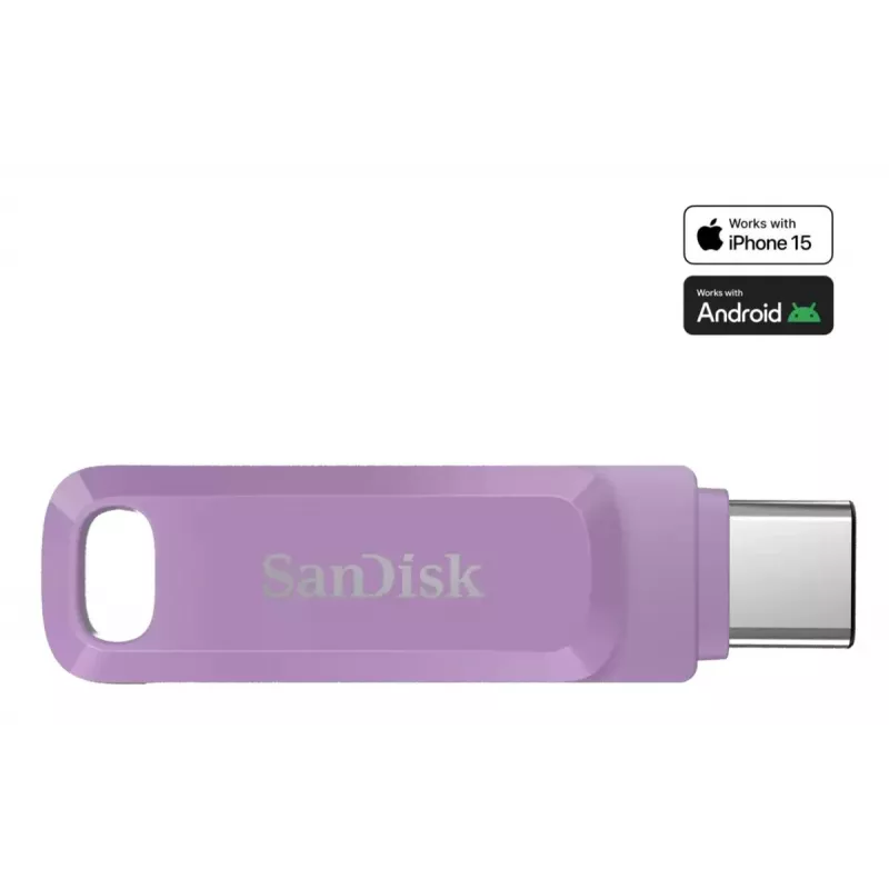 WESTERN DIGITAL SanDisk Ultra Dual Drive Go - 1 TB USB atmintinė - USB-C / USB-A - Violetinė