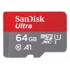 WESTERN DIGITAL SanDisk Ultra micro SDXC 64GB plius SD adapteris 140MB/s A1 Class 10 UHS-I - 2 vnt.