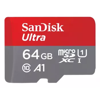 WESTERN DIGITAL SanDisk Ultra micro SDXC 64GB plius SD adapteris 140MB/s A1 Class 10 UHS-I - 2 vnt.
