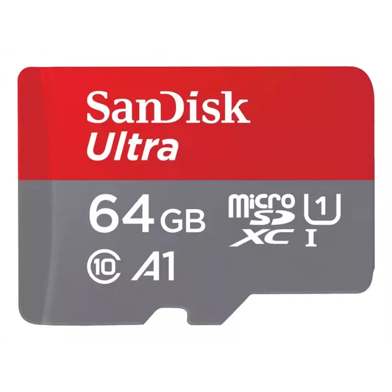 WESTERN DIGITAL SanDisk Ultra micro SDXC 64GB plius SD adapteris 140MB/s A1 Class 10 UHS-I - 2 vnt.