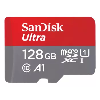 WESTERN DIGITAL SanDisk Ultra micro SDXC 128GB plius SD adapteris 140 MB/s A1 Class 10 UHS-I – 2 vnt.