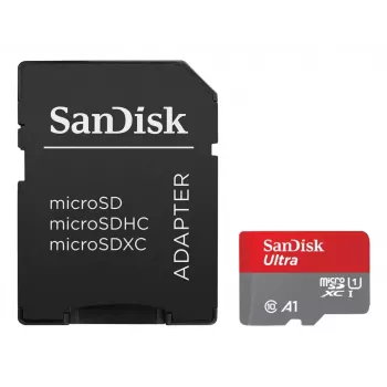 WESTERN DIGITAL SanDisk Ultra micro SDXC 128GB plius SD adapteris 140 MB/s A1 Class 10 UHS-I – 2 vnt.