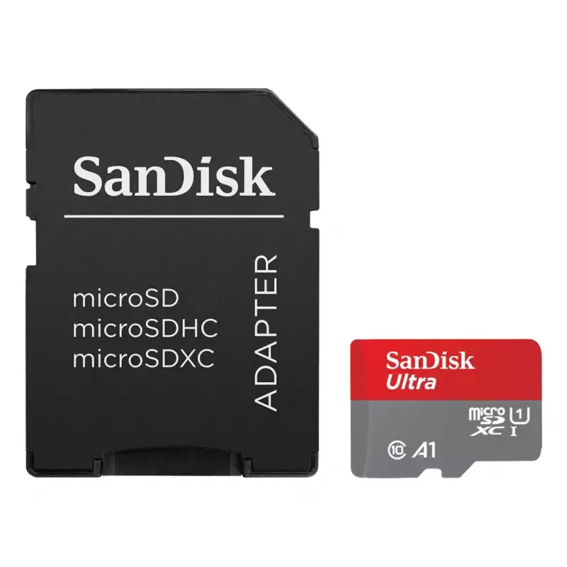 WESTERN DIGITAL SanDisk Ultra micro SDXC 128GB plius SD adapteris 140 MB/s A1 Class 10 UHS-I – 2 vnt.